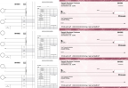 Burgundy Marble Disbursement Payroll Business Checks