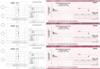 Burgundy Marble Itemized Disbursement Payroll Business Checks