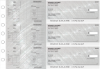 Brushed Metal Multi-Purpose Salary Voucher Business Checks