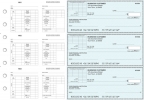 Teal Safety Multi-Purpose Corner Voucher Business Checks