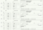 Green Knit Multi-Purpose Corner Voucher Business Checks