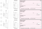 Pink Safety Multi-Purpose Salary Voucher Business Checks