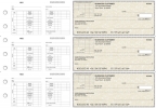 Tan Parchment Multi-Purpose Corner Voucher Business Checks
