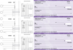 Purple Marble Disbursement Payroll Business Checks