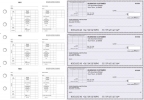 Purple Safety Multi-Purpose Corner Voucher Business Checks