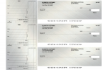 Brushed Metal Standard Mailer Business Checks