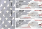 American Flag Invoice Business Checks