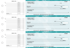 Teal Marble Accounts Payable Business Checks