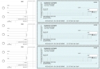 Teal Safety Itemized Counter Signature Business Checks