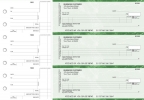 Green Marble Itemized Counter Signature Business Checks