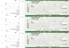 Green Marble Standard Invoice Business Checks