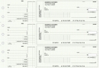 Green Knit Standard Invoice Business Checks