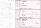 Pink Safety Standard Itemized Invoice Business Checks