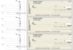 Tan Parchment Invoice Business Checks