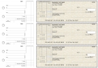 Tan Parchment Standard Itemized Invoice Business Checks