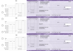 Purple Marble General Itemized Invoice Business Checks