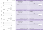 Purple Marble Standard Mailer Business Checks