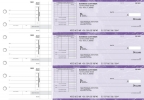 Purple Marble Itemized Invoice Business Checks
