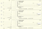 Yellow Knit Standard Itemized Counter Signature Business Checks