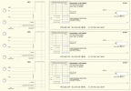 Yellow Knit Standard Itemized Invoice Business Checks