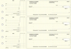 Yellow Knit Standard Mailer Business Checks