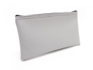 Grey Zipper Bank Bag,  5.5 x 10.5