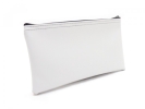 White Zipper Bank Bag, 5.5 x 10.5