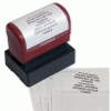 Click on Stamp, Pre-Inked, Endorsement For More Details