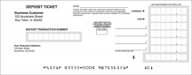 Loose Business Deposit Slips Style 15