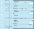 Blue Safety Deskset Personal Checks Style 2