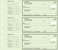 Green Safety Deskset Personal Checks