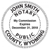 Wyoming Notary Embosser