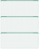 Green Safety Blank 3 Per Page Laser Checks