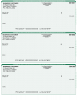 Green Safety 3 Per Page Laser Checks