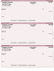 Burgundy Safety 3 Per Page Laser Checks