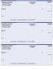 Blue Safety High Security 3 Per Page Laser Checks