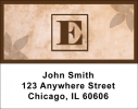 Simplistic Monogram E Address Labels