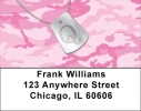 Dog Tag Monogram Q Address Labels