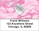 Dog Tag Monogram R Address Labels
