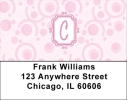 Bubbly Monogram C Address Labels
