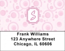 Bubbly Monogram S Address Labels