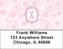 Bubbly Monogram X Address Labels