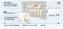 Without Coffee... Life Is Crap Personal Checks