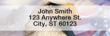 American Eagle Pride Narrow Address Labels