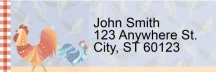 Country Rooster Address Labels