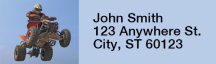 ATV Racing Narrow Address Labels
