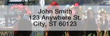 Horse Racing Narrow Address Labels