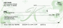 Floral Monogram K Checks