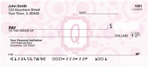Bubbly Monogram Q Checks