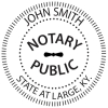 Kentucky Notary Public Round Stamp